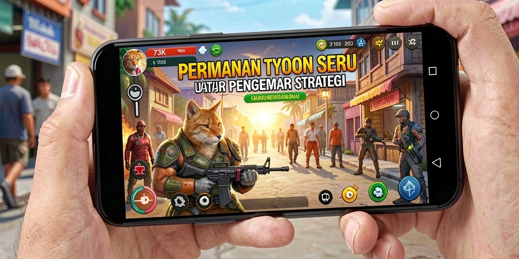 Tampilan gameplay menarik dalam game Tycoon 73K.