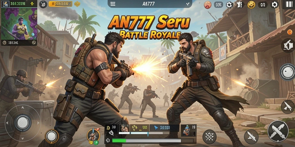 Tangkapan layar gameplay yang menunjukkan aksi seru Battle Royale.