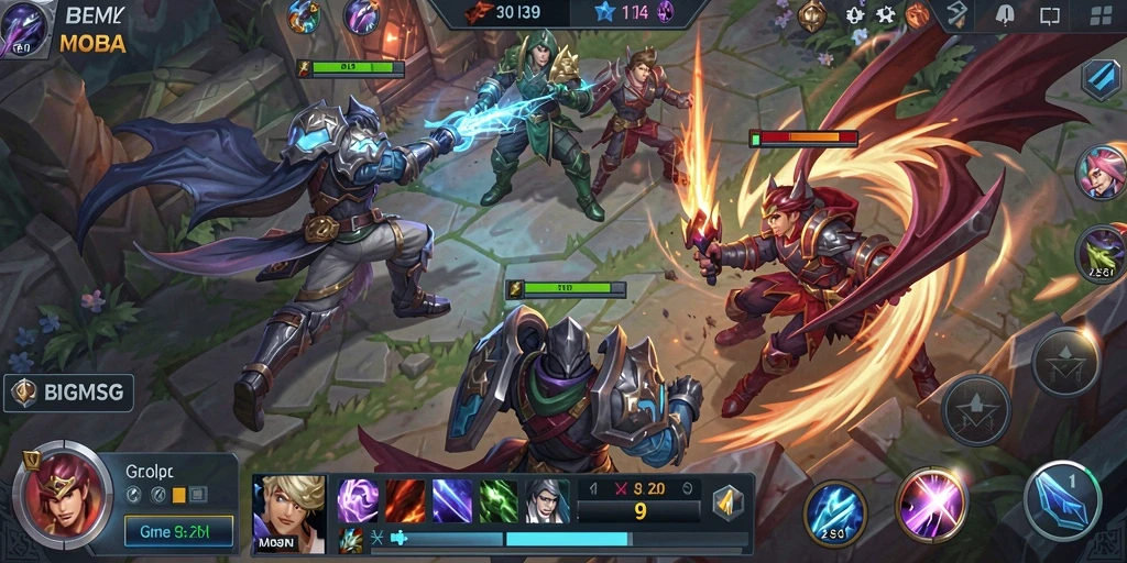 Tampilan gameplay menarik dan dinamis dari BIGMSG yang memukau.