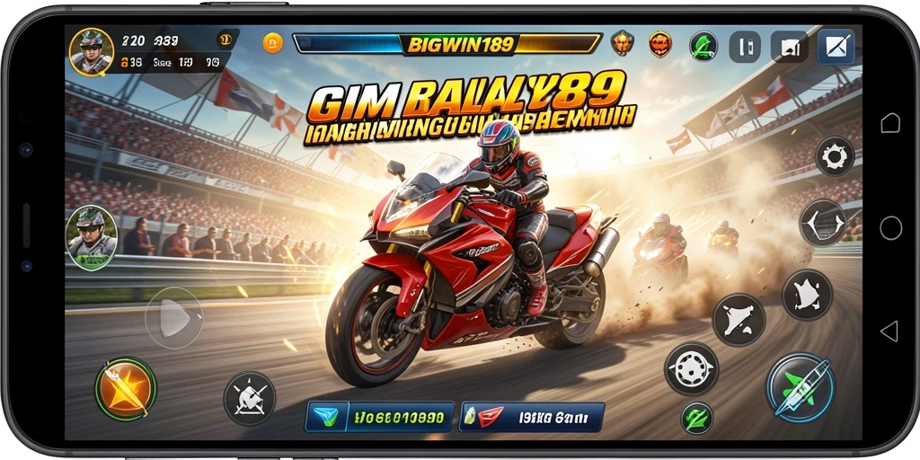 Tampilan gameplay seru dalam BIGWIN189 dengan balapan yang menegangkan.