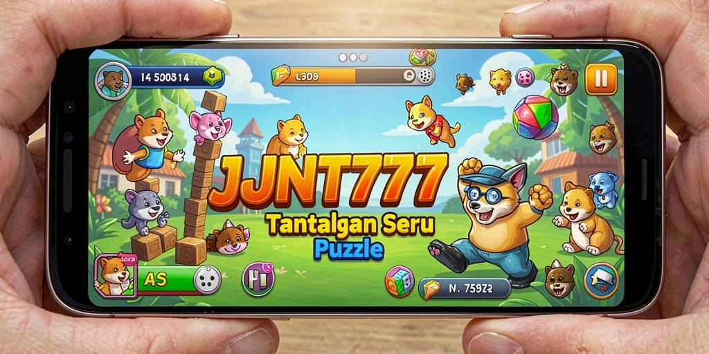 Tampilan menarik dari gameplay puzzle JNT777 yang seru dan menantang.