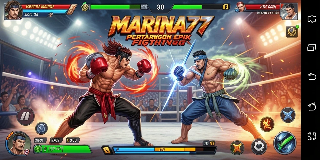 Gameplay MARINA77 yang intens dan menegangkan dalam pertarungan Fighting.