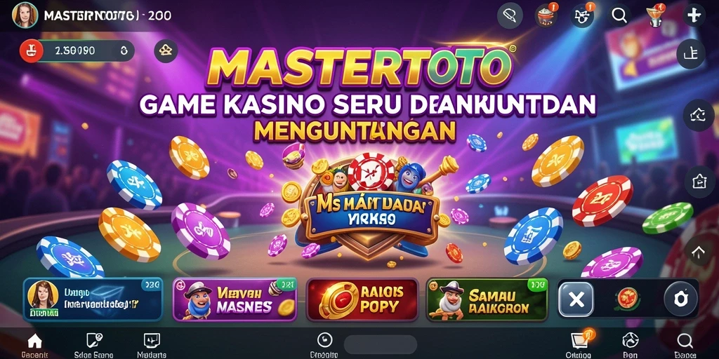 Tampilan gameplay Kasino yang seru di MASTERTOTO.