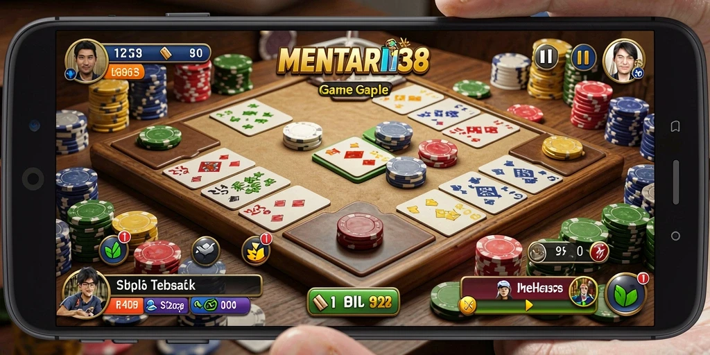 Screenshot MENTARI138 yang menunjukkan keseruan bermain Gaple.