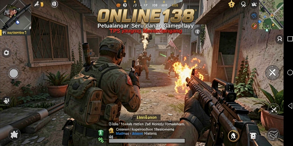 Gameplay seru dari ONLINE138 yang penuh aksi TPS.