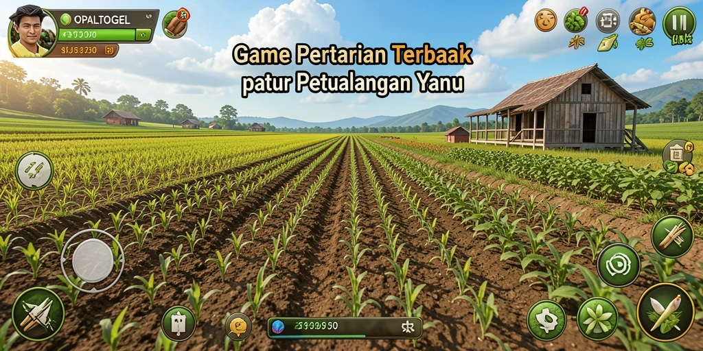 Tampilan gameplay OPALTOGEL yang menarik dengan berbagai tanaman.