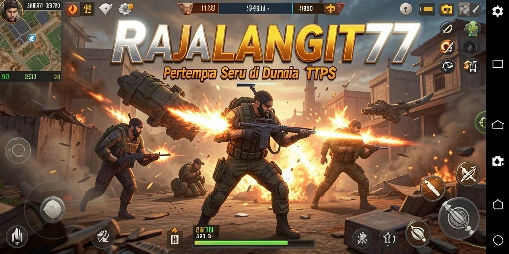 Tangkapan layar menampilkan aksi seru dalam game TPS RAJALANGIT77.
