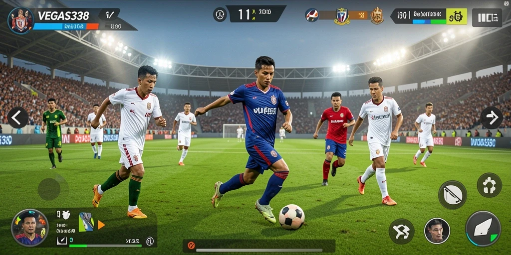 Gameplay seru dengan grafis tinggi dan sistem manajemen tim.