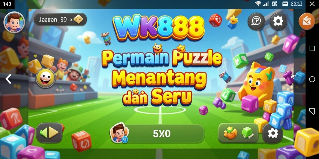 Tampilan gameplay menantang di game Puzzle WK888.